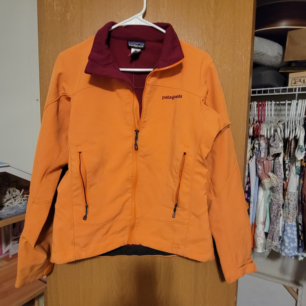 Patagonia Orange Ski Snow Jacket Performance